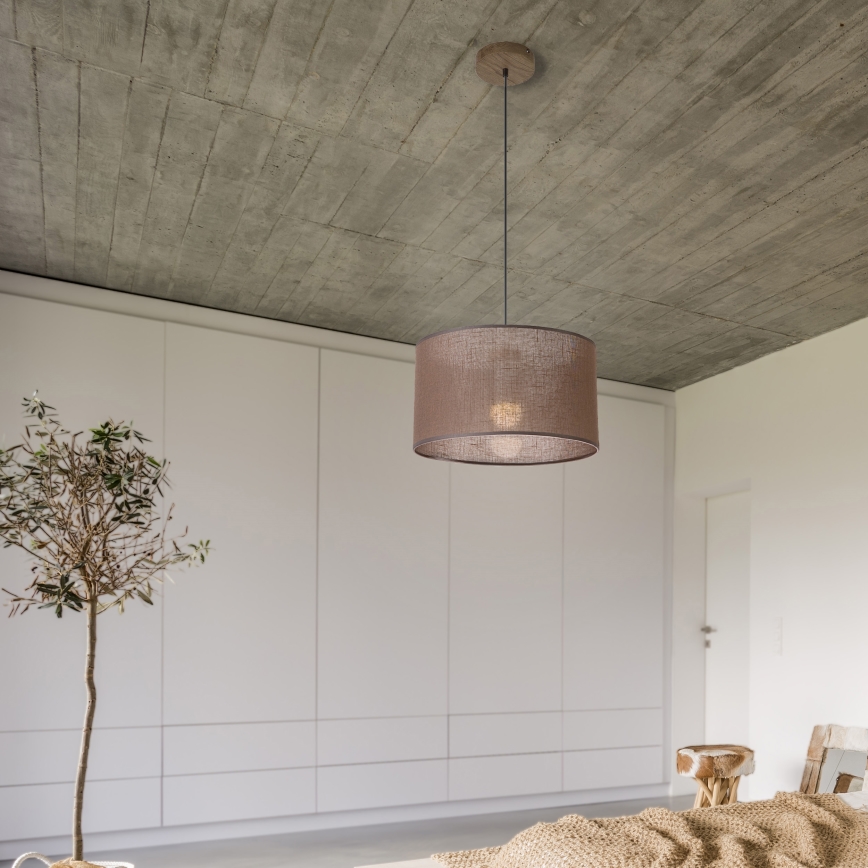 Brilagi - Luster na sajli ANTHONY 1xE27/60W/230V hrast/braon