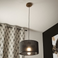 Brilagi - Luster na sajli ANTHONY 1xE27/60W/230V hrast/crno