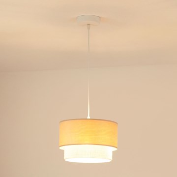 Brilagi - Luster na sajli ARIZONA BOHO 1xE27/15W/230V pr. 25 cm bež/bela