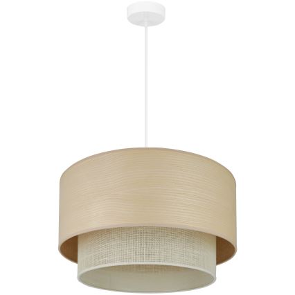 Brilagi - Luster na sajli ARIZONA BOHO 1xE27/15W/230V pr. 45 cm bež/bela