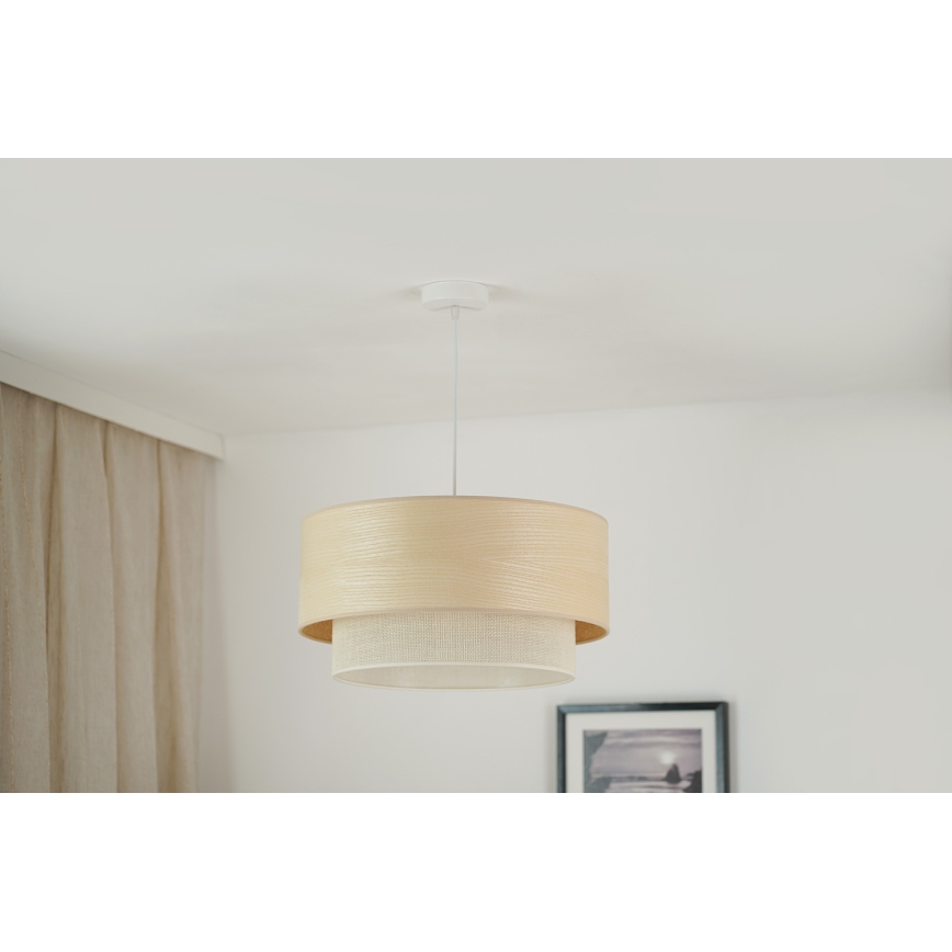Brilagi - Luster na sajli ARIZONA BOHO 1xE27/15W/230V pr. 45 cm bež/bela