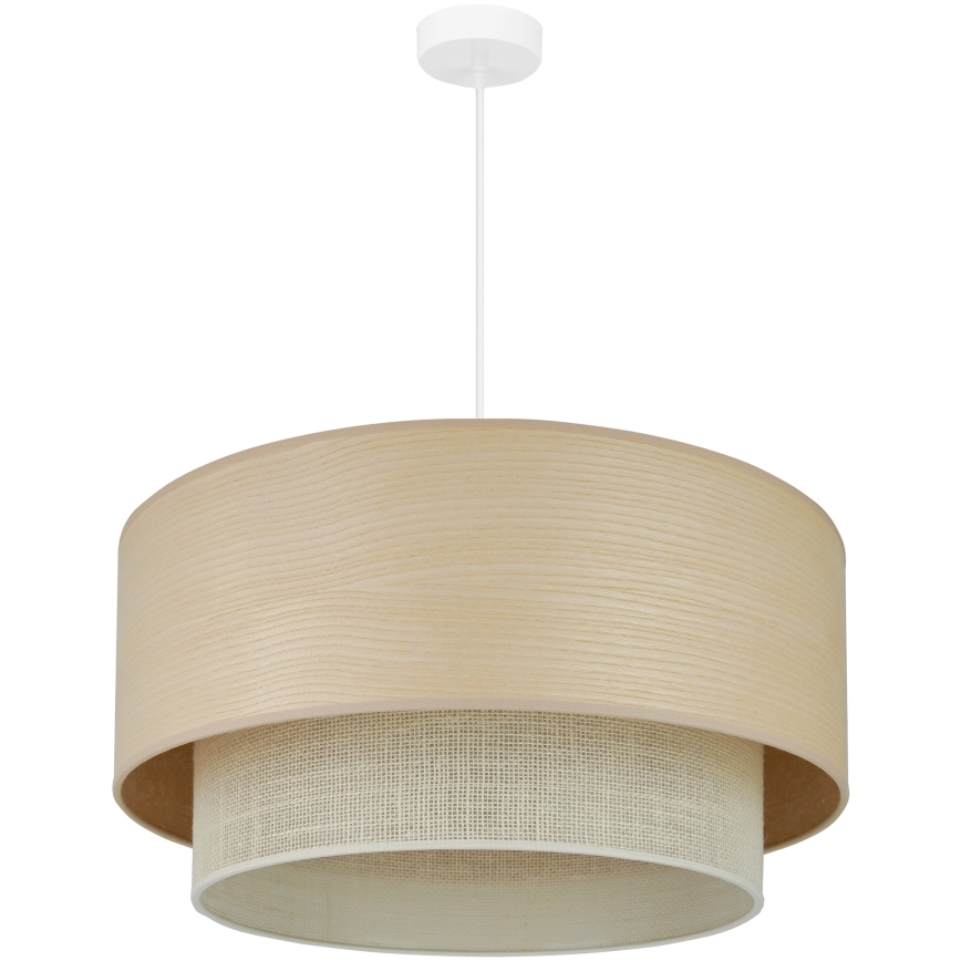 Brilagi - Luster na sajli ARIZONA BOHO 1xE27/15W/230V pr. 60 cm bež/bela