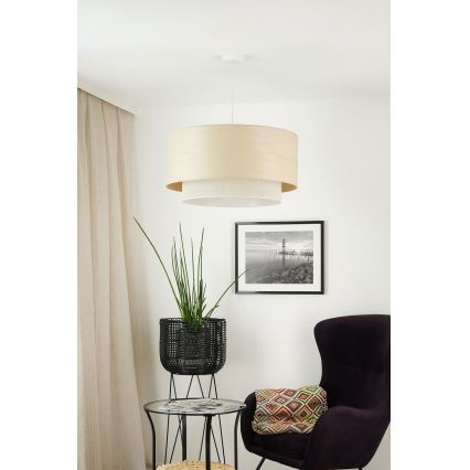 Brilagi - Luster na sajli ARIZONA BOHO 1xE27/15W/230V pr. 60 cm bež/bela