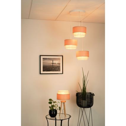 Brilagi - Luster na sajli ARIZONA BOHO 3xE27/15W/230V bež/bela