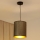Brilagi - Luster na sajli BOSTON ROLLER 1xE27/15W/230V pr. 21 cm slama braon/zlatna