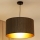 Brilagi - Luster na sajli BOSTON ROLLER 1xE27/15W/230V pr. 45 cm slama braon/zlatna