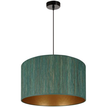 Brilagi - Luster na sajli BOSTON ROLLER 1xE27/15W/230V Ø 45 cm slama/zelena/zlatna