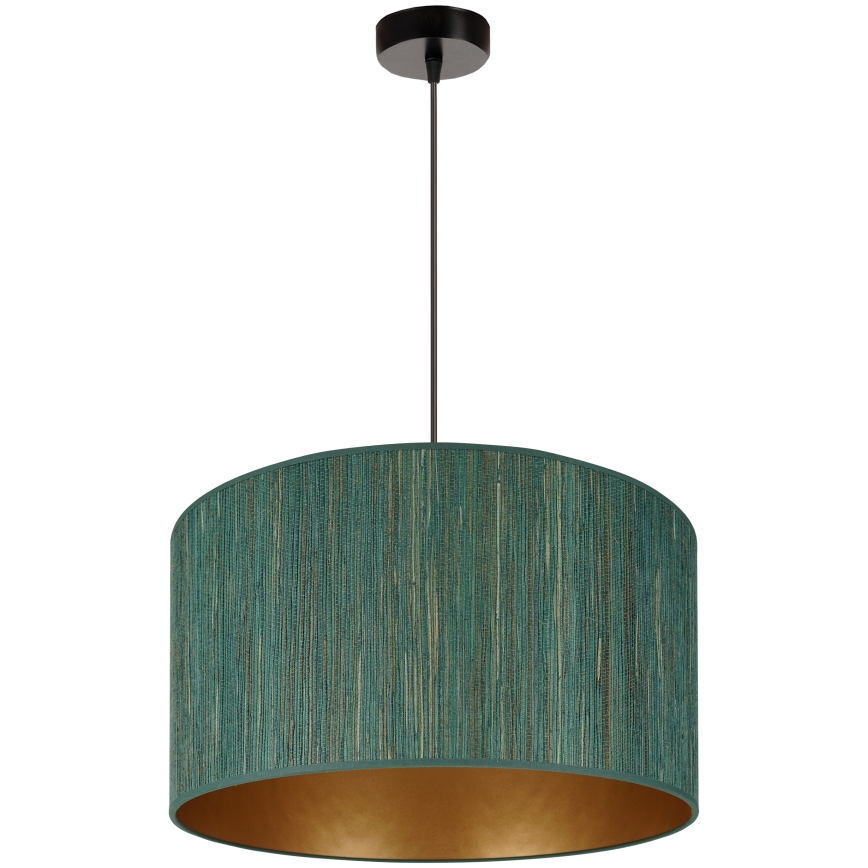 Brilagi - Luster na sajli BOSTON ROLLER 1xE27/15W/230V Ø 45 cm slama/zelena/zlatna