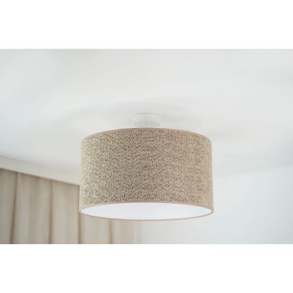 Brilagi - Luster na sajli BOUCLE ROLLER 1xE27/15W/230V pr. 45 cm braon