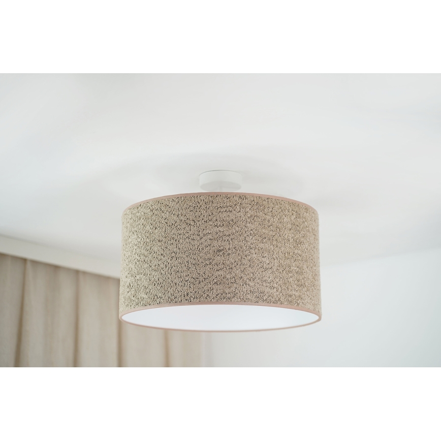 Brilagi - Luster na sajli BOUCLE ROLLER 1xE27/15W/230V pr. 45 cm braon