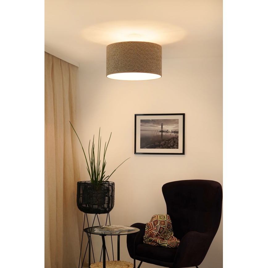 Brilagi - Luster na sajli BOUCLE ROLLER 1xE27/15W/230V pr. 45 cm braon