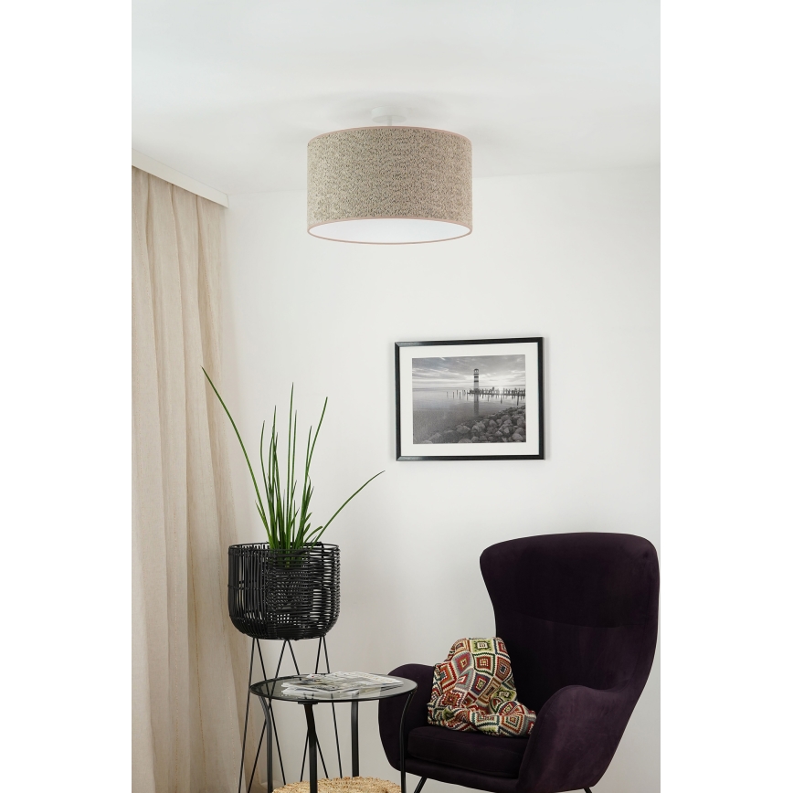 Brilagi - Luster na sajli BOUCLE ROLLER 1xE27/15W/230V pr. 45 cm braon