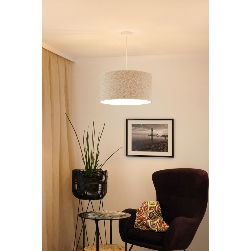 Brilagi - Luster na sajli BOUCLE ROLLER 1xE27/15W/230V pr. 45 cm kremasta