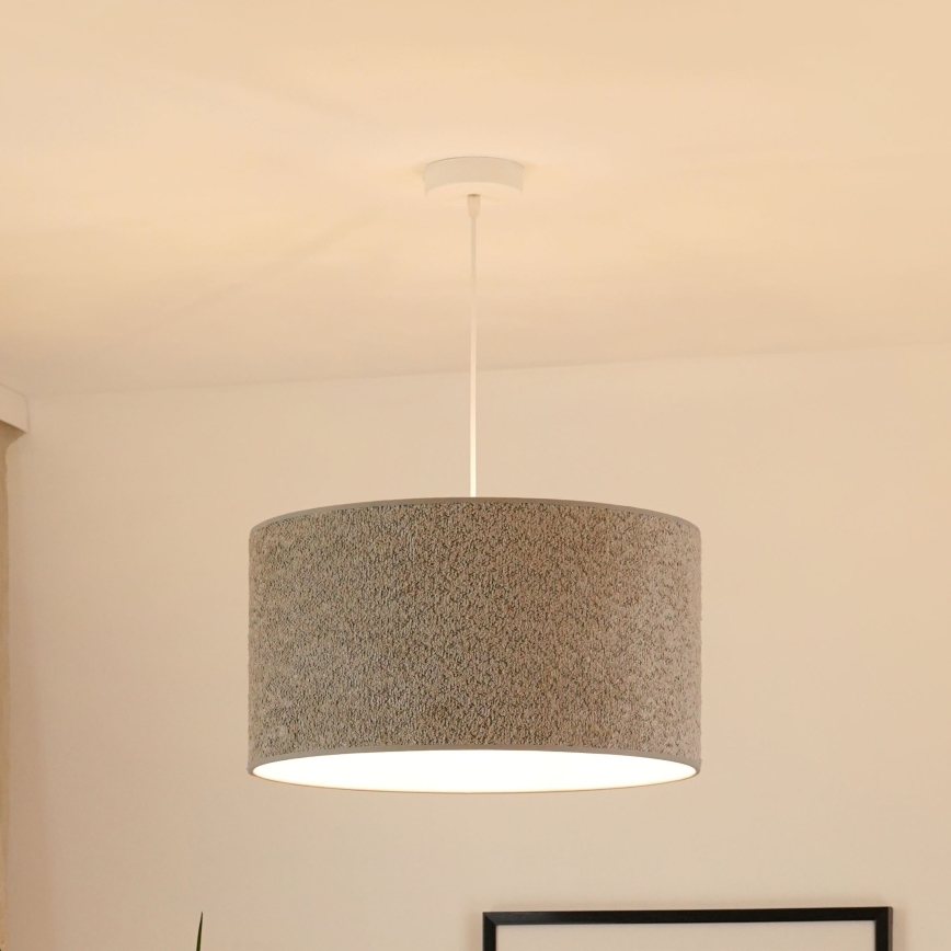 Brilagi - Luster na sajli BOUCLE ROLLER 1xE27/15W/230V pr. 45 cm sivo