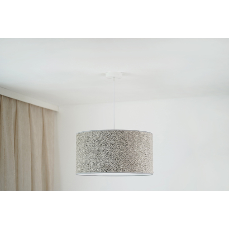 Brilagi - Luster na sajli BOUCLE ROLLER 1xE27/15W/230V pr. 45 cm sivo