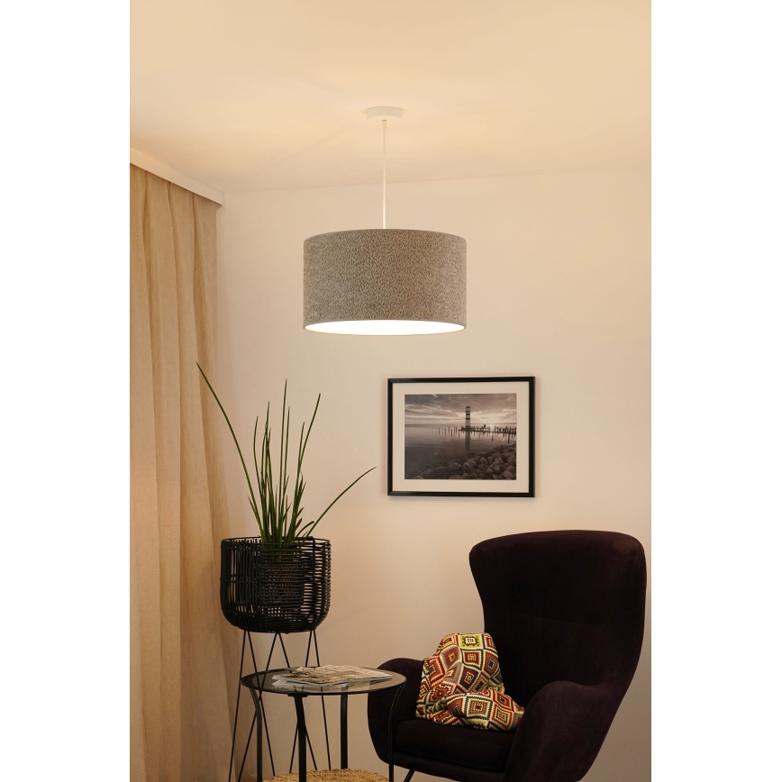 Brilagi - Luster na sajli BOUCLE ROLLER 1xE27/15W/230V pr. 45 cm sivo