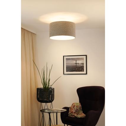 Brilagi - Luster na sajli BOUCLE ROLLER 1xE27/15W/230V pr. 45 cm sivo