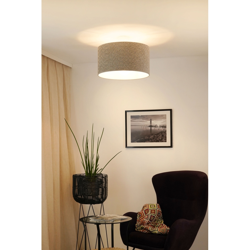 Brilagi - Luster na sajli BOUCLE ROLLER 1xE27/15W/230V pr. 45 cm sivo