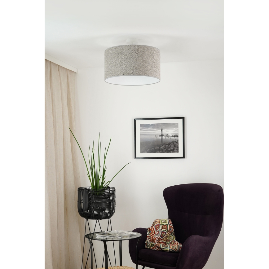 Brilagi - Luster na sajli BOUCLE ROLLER 1xE27/15W/230V pr. 45 cm sivo