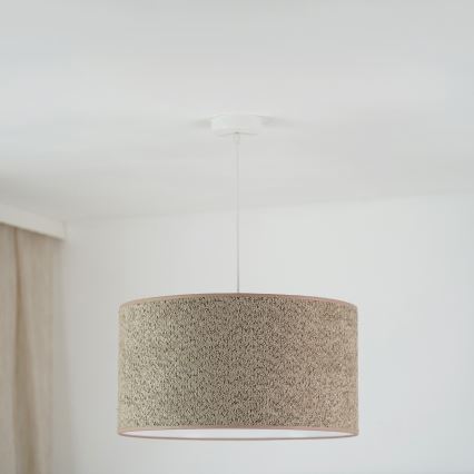 Brilagi - Luster na sajli BOUCLE ROLLER 1xE27/15W/230V pr. 50 cm braon