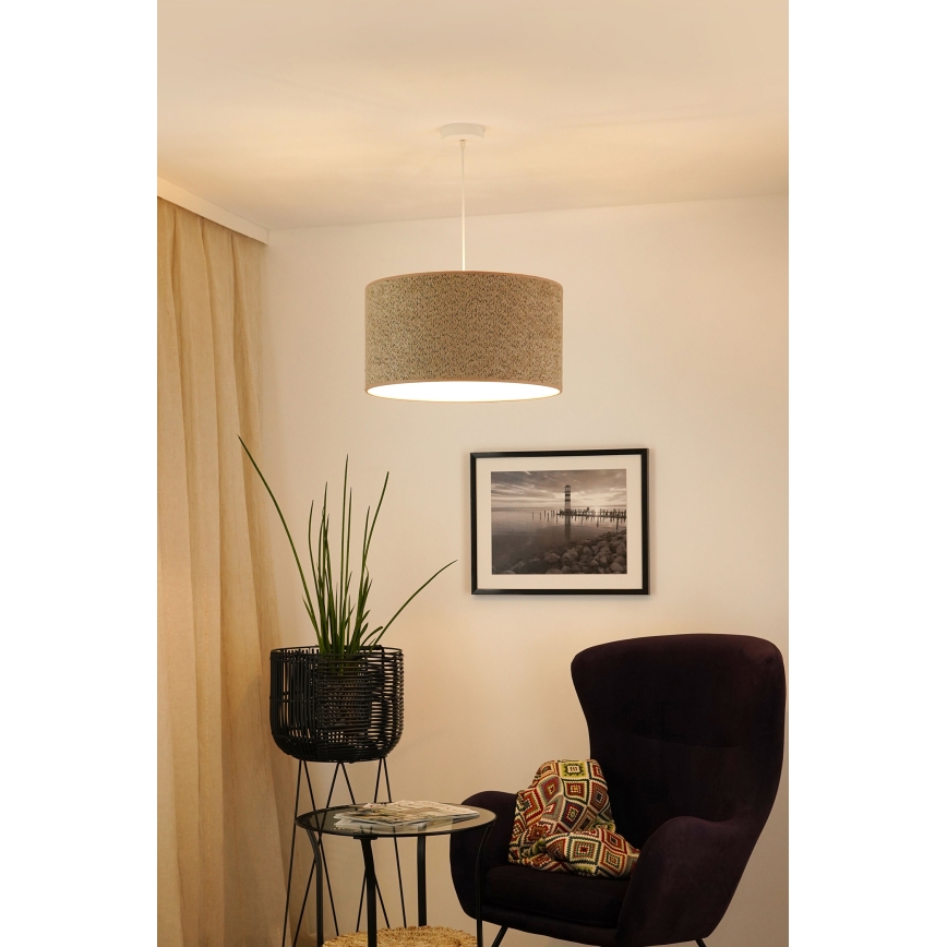 Brilagi - Luster na sajli BOUCLE ROLLER 1xE27/15W/230V, prečnik 45 cm, braon