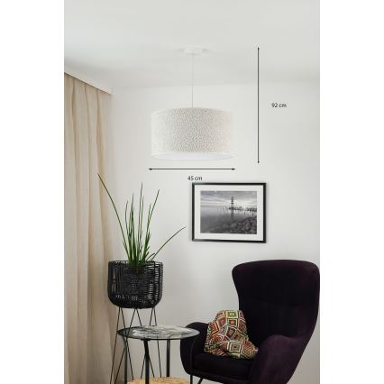 Brilagi - Luster na sajli BOUCLE ROLLER 1xE27/15W/230V prečnik 45 cm u krem boji