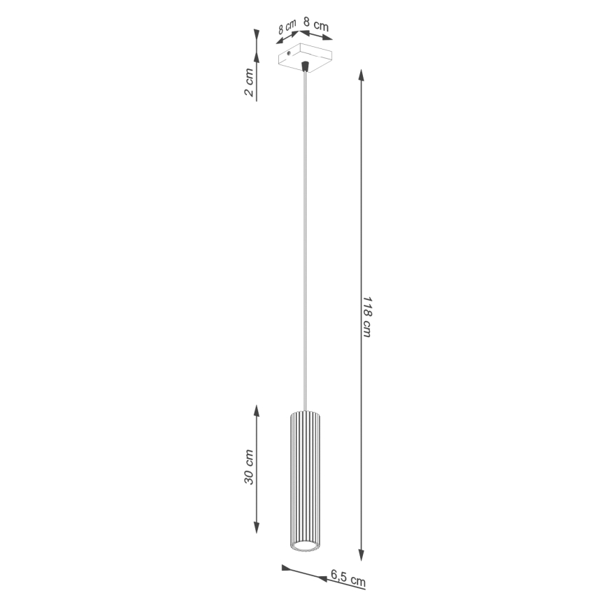 Brilagi - Luster na sajli CRESTO 1xGU10/10W/230V crno