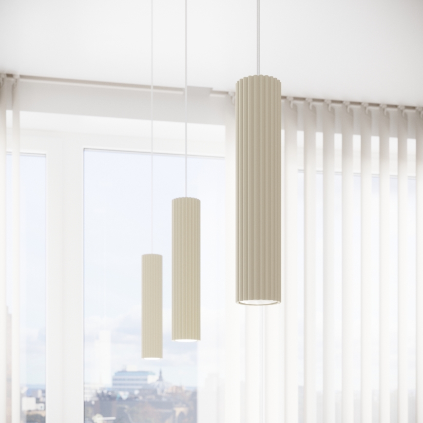 Brilagi - Luster na sajli CRESTO 1xGU10/10W/230V kremasta