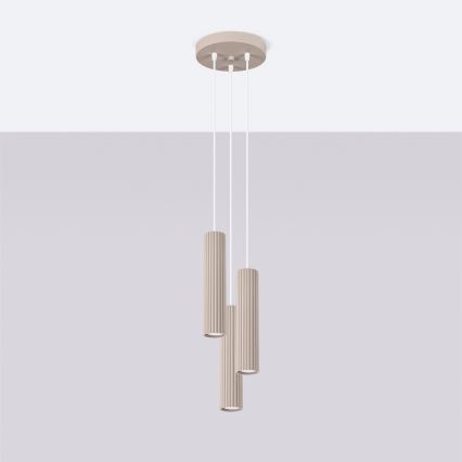 Brilagi - Luster na sajli CRESTO 3xGU10/10W/230V taupe