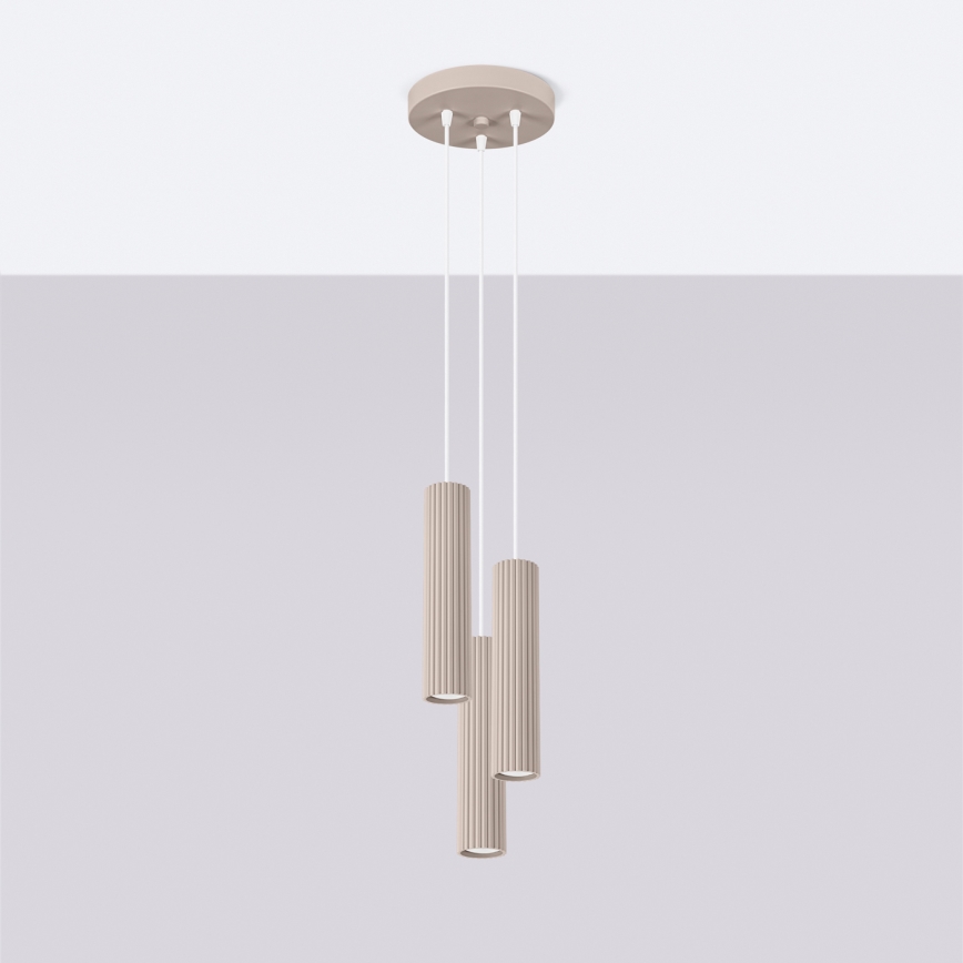 Brilagi - Luster na sajli CRESTO 3xGU10/10W/230V taupe
