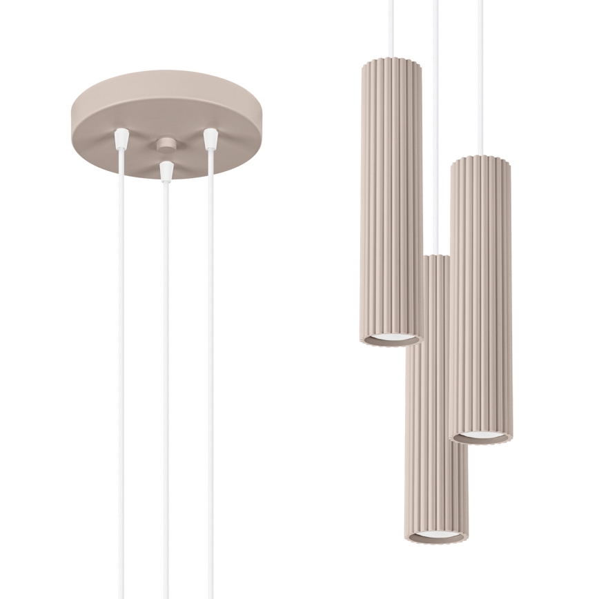 Brilagi - Luster na sajli CRESTO 3xGU10/10W/230V taupe