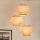 Brilagi - Luster na sajli DALLAS 3xE27/15W/230V braon/kremasta/bela