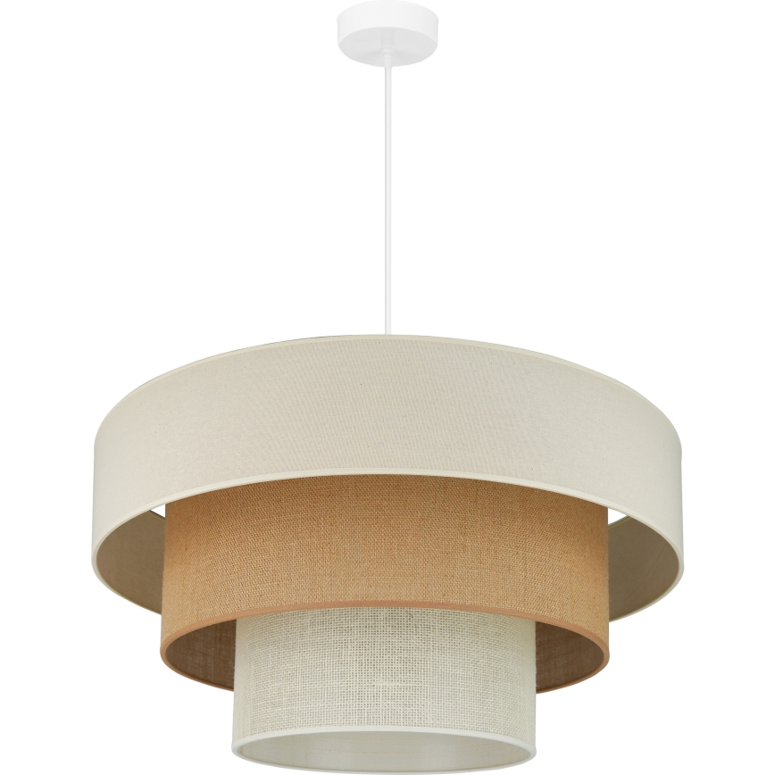 Brilagi - Luster na sajli DENVER LUNETA 1xE27/15W/230V pr. 60 cm bež/braon/kremasta