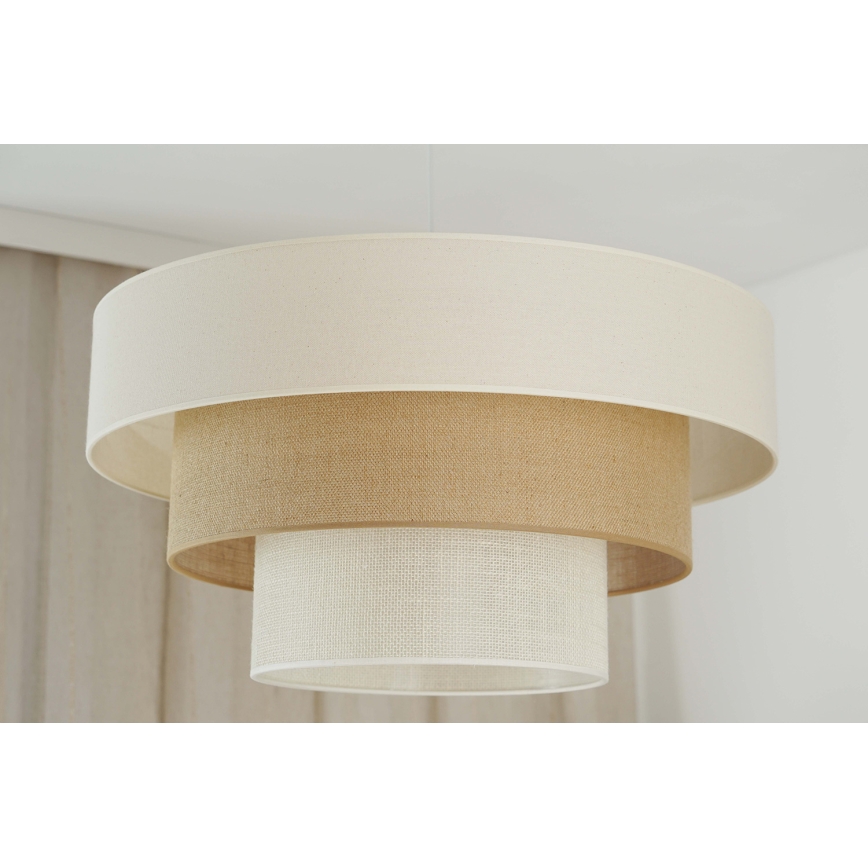 Brilagi - Luster na sajli DENVER LUNETA 1xE27/15W/230V pr. 60 cm bež/braon/kremasta