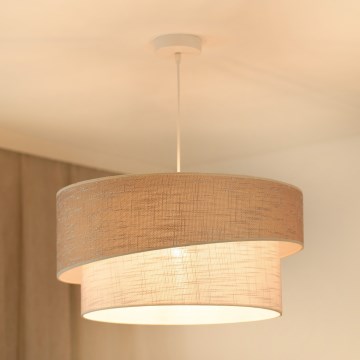 Brilagi - Luster na sajli DOVER SHINE 1xE27/15W/230V pr. 50 cm sivo/kremasta