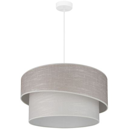 Brilagi - Luster na sajli DOVER SHINE 1xE27/15W/230V pr. 50 cm sivo/kremasta