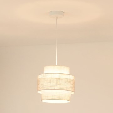 Brilagi - Luster na sajli DOVER SPACE 1xE27/15W/230V pr. 25 cm sivo/kremasta