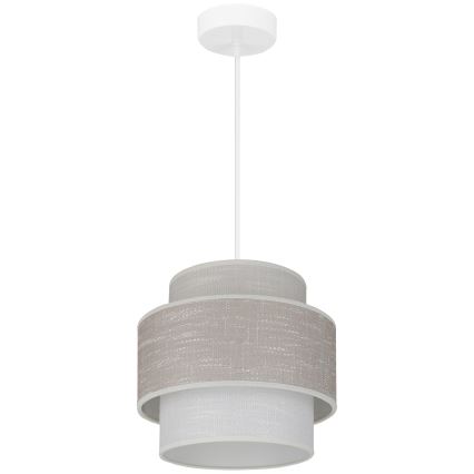 Brilagi - Luster na sajli DOVER SPACE 1xE27/15W/230V pr. 25 cm sivo/kremasta