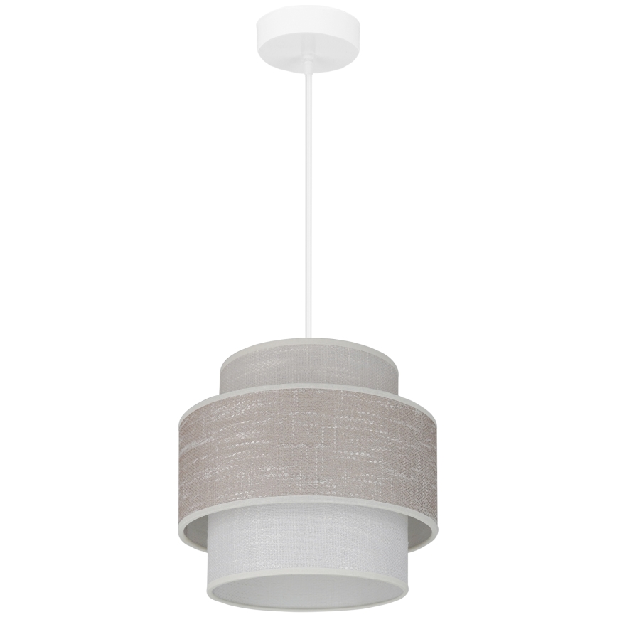 Brilagi - Luster na sajli DOVER SPACE 1xE27/15W/230V pr. 25 cm sivo/kremasta