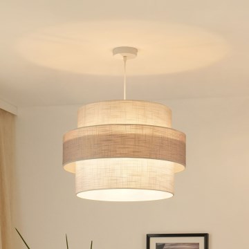 Brilagi - Luster na sajli DOVER SPACE 1xE27/15W/230V pr. 50 cm sivo/kremasta