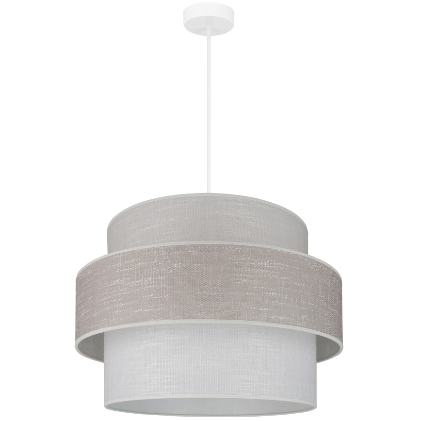 Brilagi - Luster na sajli DOVER SPACE 1xE27/15W/230V pr. 50 cm sivo/kremasta