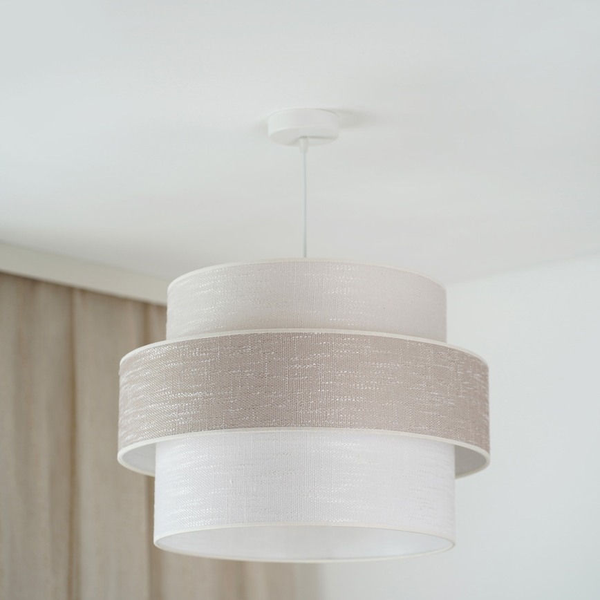 Brilagi - Luster na sajli DOVER SPACE 1xE27/15W/230V pr. 50 cm sivo/kremasta