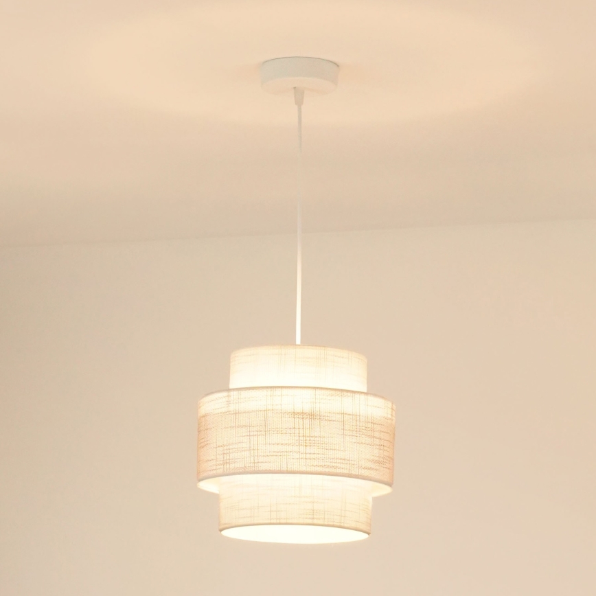 Brilagi - Luster na sajli DOVER SPACE 1xE27/15W/230V prečnik 25 cm siva/krem