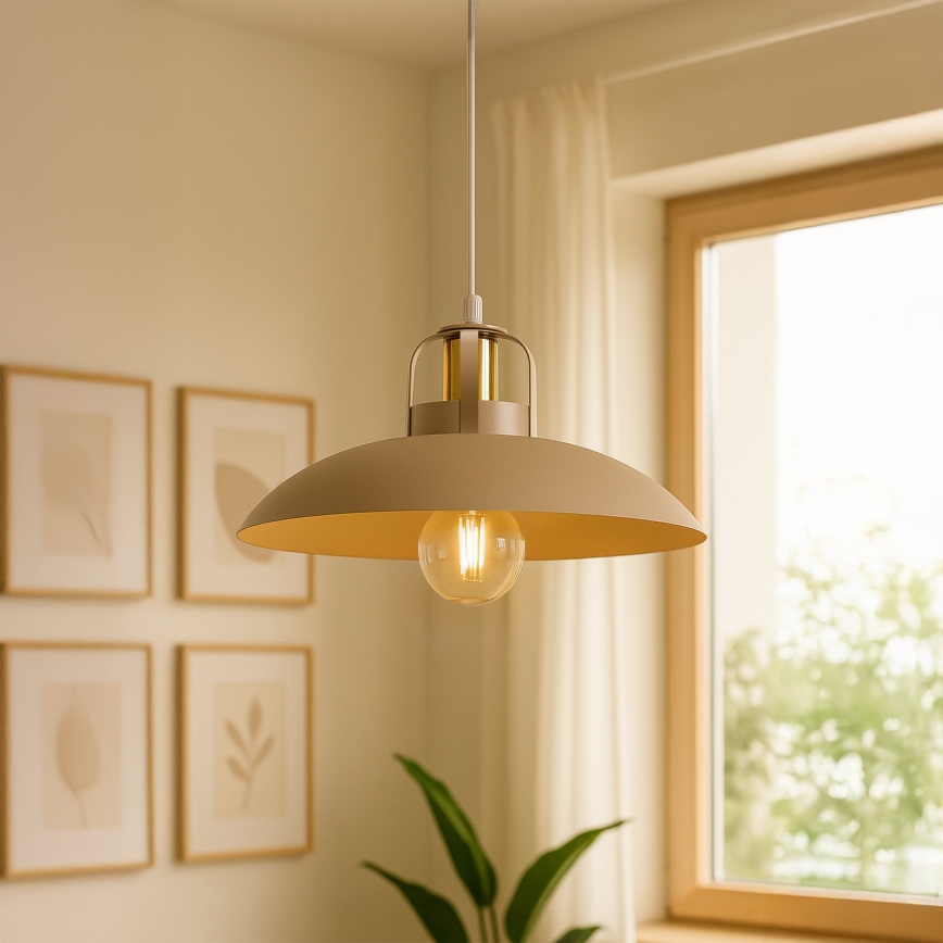 Brilagi - Luster na sajli FLAMENGO 1xE27/60W/230V bež