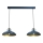 Brilagi - Luster na sajli FLAMENGO 2xE27/60W/230V plava