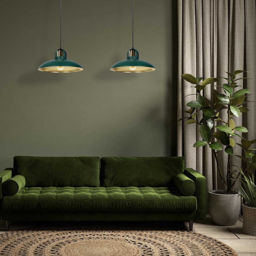 Brilagi - Luster na sajli FLAMENGO 2xE27/60W/230V zelena