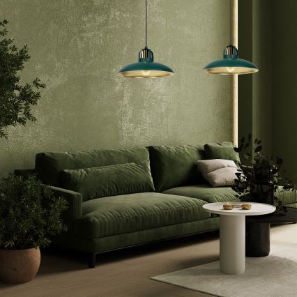 Brilagi - Luster na sajli FLAMENGO 2xE27/60W/230V zelena