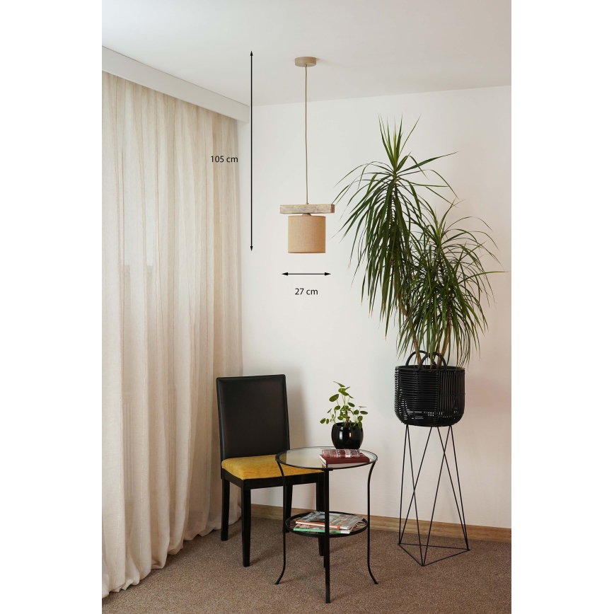 Brilagi - Luster na sajli FOREST 1xE27/15W/230V bor/braon