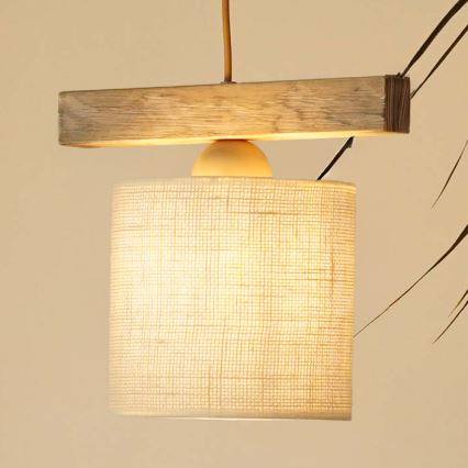 Brilagi - Luster na sajli FOREST 1xE27/15W/230V bor/braon/kremasta