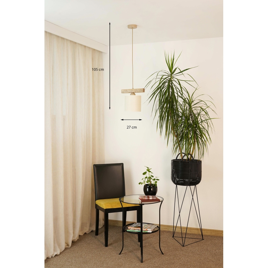 Brilagi - Luster na sajli FOREST 1xE27/15W/230V bor/braon/kremasta